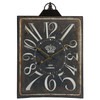 Vintage Style Black and White Iron Wall Clock
