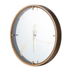 2" Round Gold Wood Analog Wall Clock