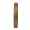 2" Round Gold And White Wood Analog Wall Clock