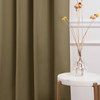 52 x 63 inch Solid Olive Green Thermal Blackout Curtain Panels - Set of 2