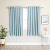 52 x 54 inch Solid Light Blue Thermal Blackout Curtain Panels - Set of 2