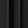 52 x 102 inch Solid BlackThermal Blackout Curtain Panels - Set of 2