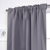 52 x 54 inch Solid Grey Thermal Blackout Curtain Panels - Set of 2