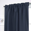 52 x 108 inch Solid Navy Blue Thermal Blackout Curtain Panels - Set of 2