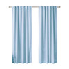 52 x 96 inch Solid Light Blue Thermal Blackout Curtain Panels - Set of 2