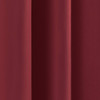 52 x 84 inch Solid Burgundy Red Thermal Blackout Curtain Panels - Set of 2