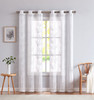 Set of Two 84"  Blush Boho Embroidered Window Panels