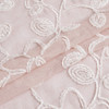 Set of Two 84"  Blush Floral Embroidered Window Panels
