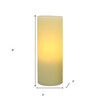 8" Ivory Flameless Pillar Candle
