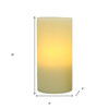 8" Ivory Flameless Pillar Candle