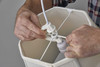 White Round Drum Portable Pendant