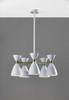 Cinco Diabolo Adjustable White Metal Pendant