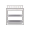 Modern White Baby's First 2 Shelf Changing Table with Wheels