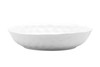 White Six Piece Round Pebbled Porcelain Service For Six Bowl Set