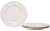 White Four Piece Weave Stoneware Service For Four Dinner Plate Set