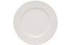 White Four Piece Weave Stoneware Service For Four Dinner Plate Set