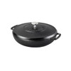 Black 4 Quart Lightweight Cast Iron Braiser Made in USA