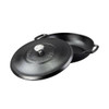 Black 4 Quart Lightweight Cast Iron Braiser Made in USA