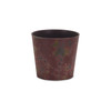 7" Red Recycled Plastic Indoor Outdoor Round Pot Planter