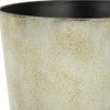 7" Gray Recycled Plastic Indoor Outdoor Round Pot Planter