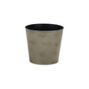 7" Gray Recycled Plastic Indoor Outdoor Round Pot Planter