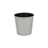 5" Silver Recycled Plastic Indoor Outdoor Round Pot Planter