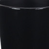 5" Black Recycled Plastic Indoor Outdoor Round Pot Planter