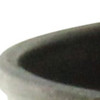 6" Gray Recycled Plastic Indoor Outdoor Round Pot Planter