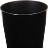 9" Black Recycled Plastic Indoor Outdoor Round Pot Planter