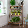 Farmhouse Indoor/Outdoor 3 Tier Folding Plant Stand Planter Shelving Unit