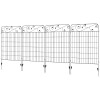 4 Pack Steel Foldable Fence Trellis Panel Animal Barrier