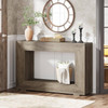 Modern Farmhouse 47-inch Long Entryway / Console Table in Grey Wood Finish