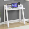 White Modern Minimalist Compact Laptop Computer Desk