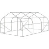 11.5 ft x 9.8 ft. Greenhouse with Green PE Cover and Heavy Duty Steel Frame