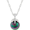 Leafed Tahitian Pearl Pendant