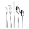 Elama Maya 40 Piece Mirror Polished Stainless Steel Flatware Set