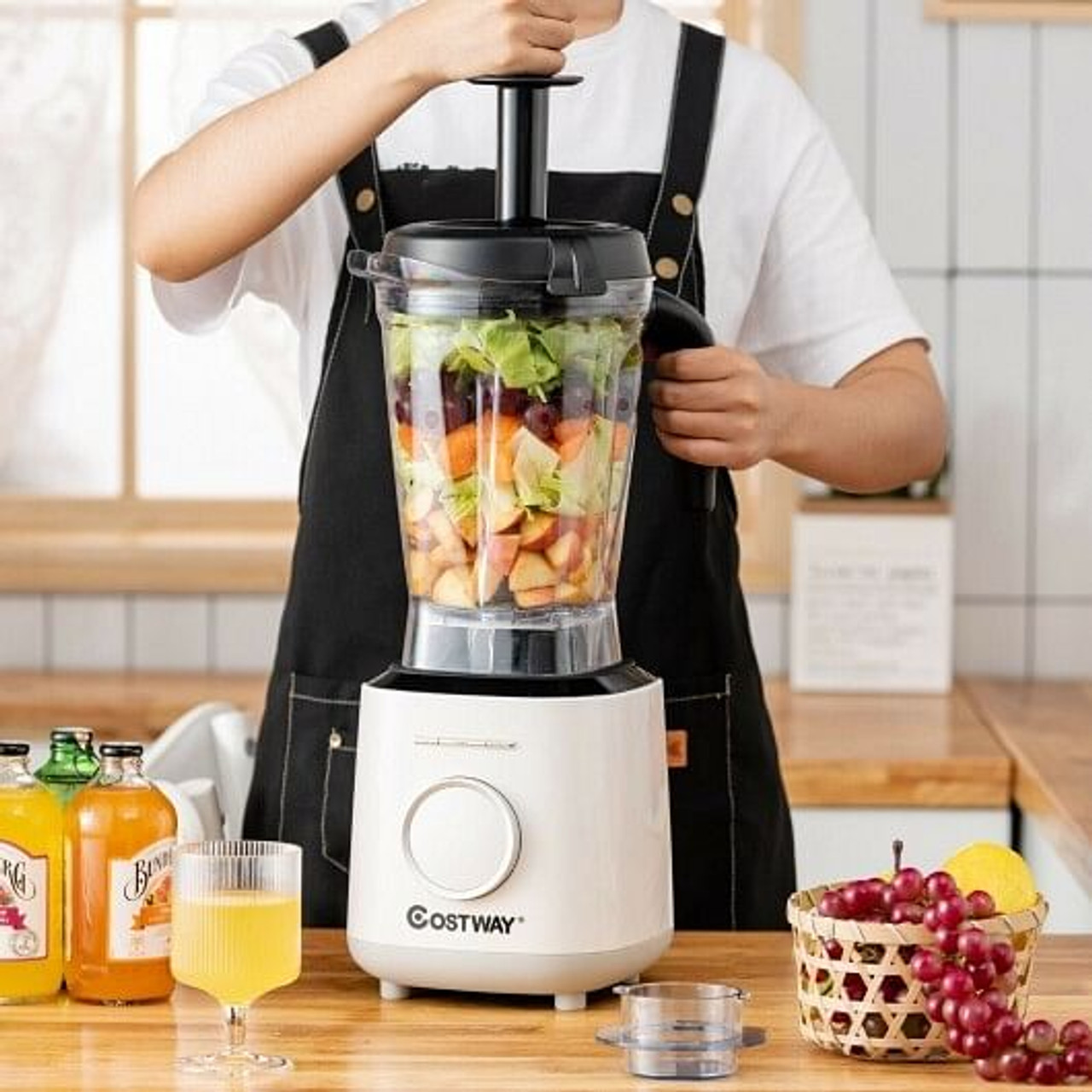 1500W Countertop Smoothies Blender with 10 Speed and 6 Pre-Setting Programs