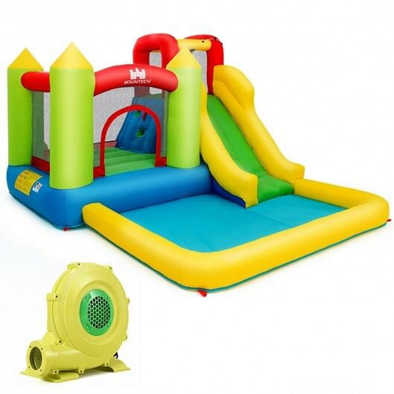 Outdoor Inflatable Bounce House with 480 W Blower