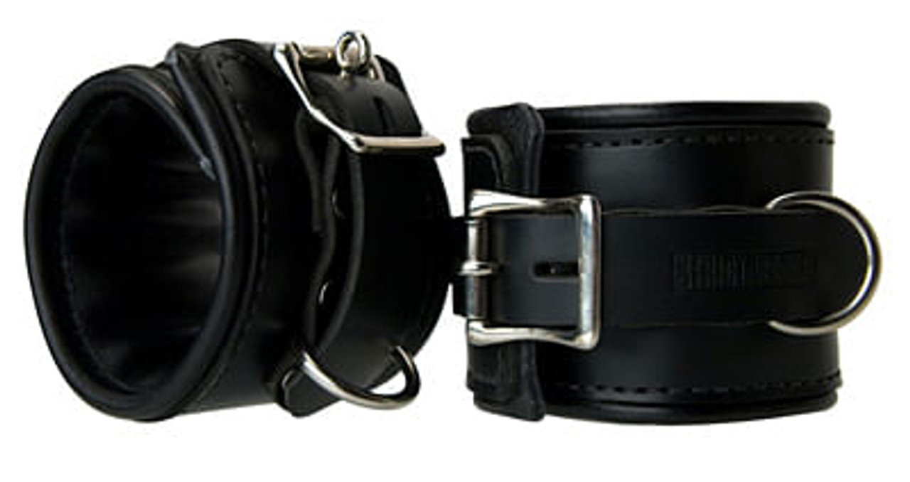 Strict Leather Padded Premium Locking Ankle Restraints