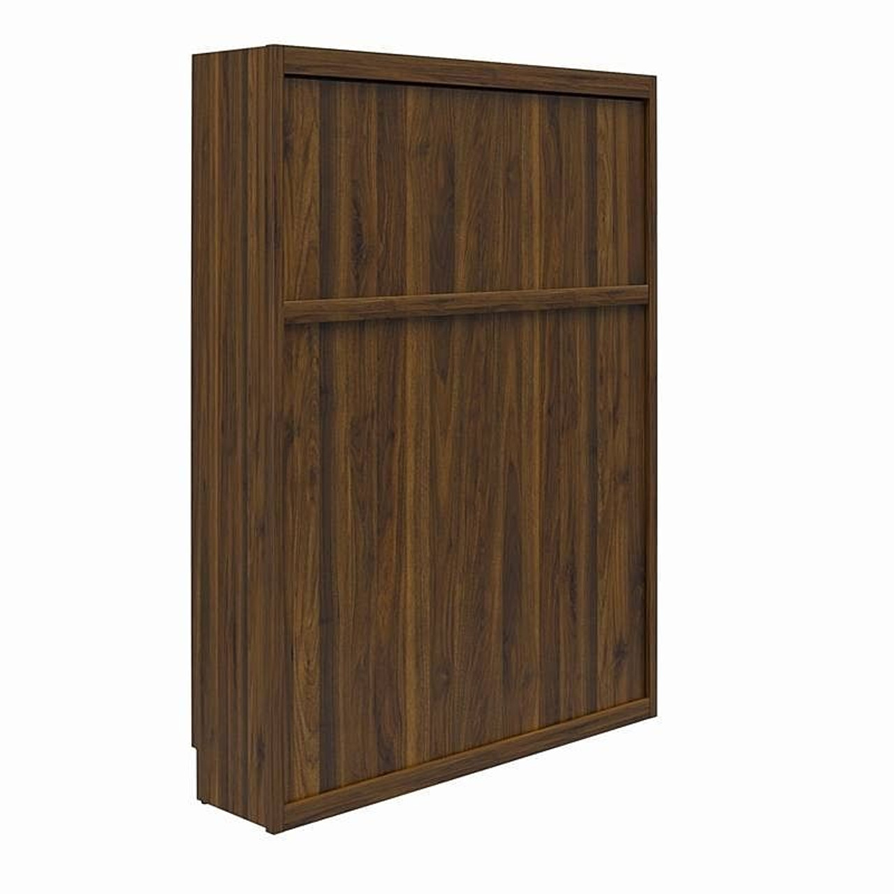 Queen size Murphy Bed Space Saving Wall Mounted Design in Walnut Finish