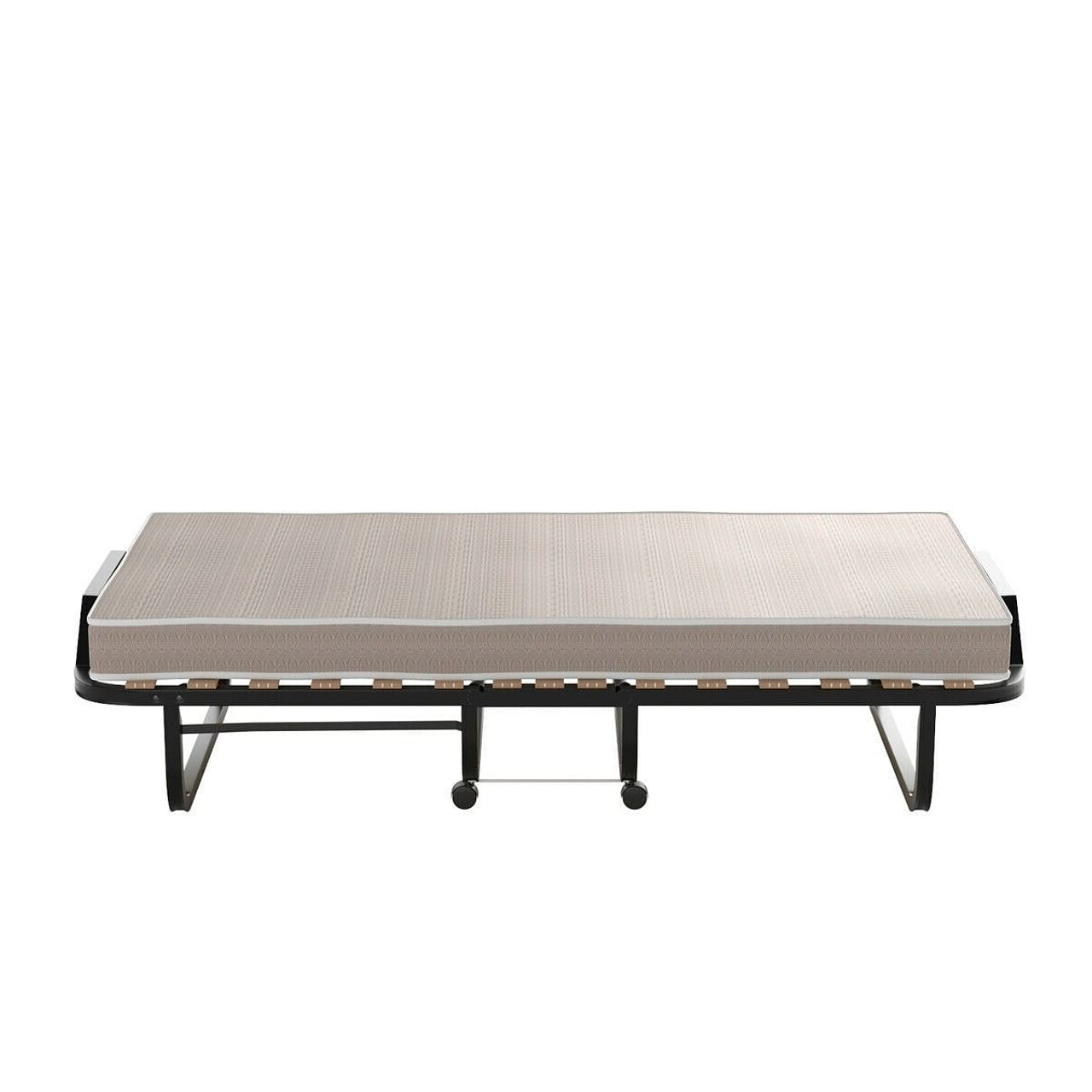 Rollaway Bed with Casters Wheels and Folding Memory Foam Mattress