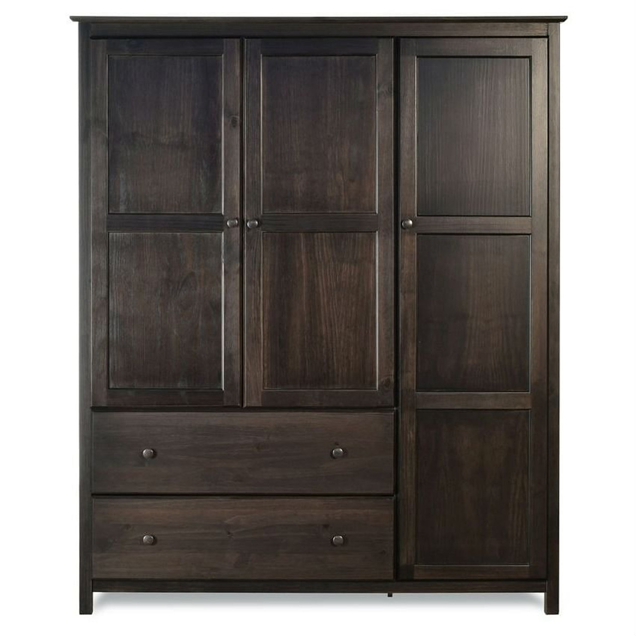 Espresso Wood Finish Bedroom Wardrobe Armoire Cabinet Closet Espresso Wood Finish Bedroom Wardrobe Armoire Cabinet Closet