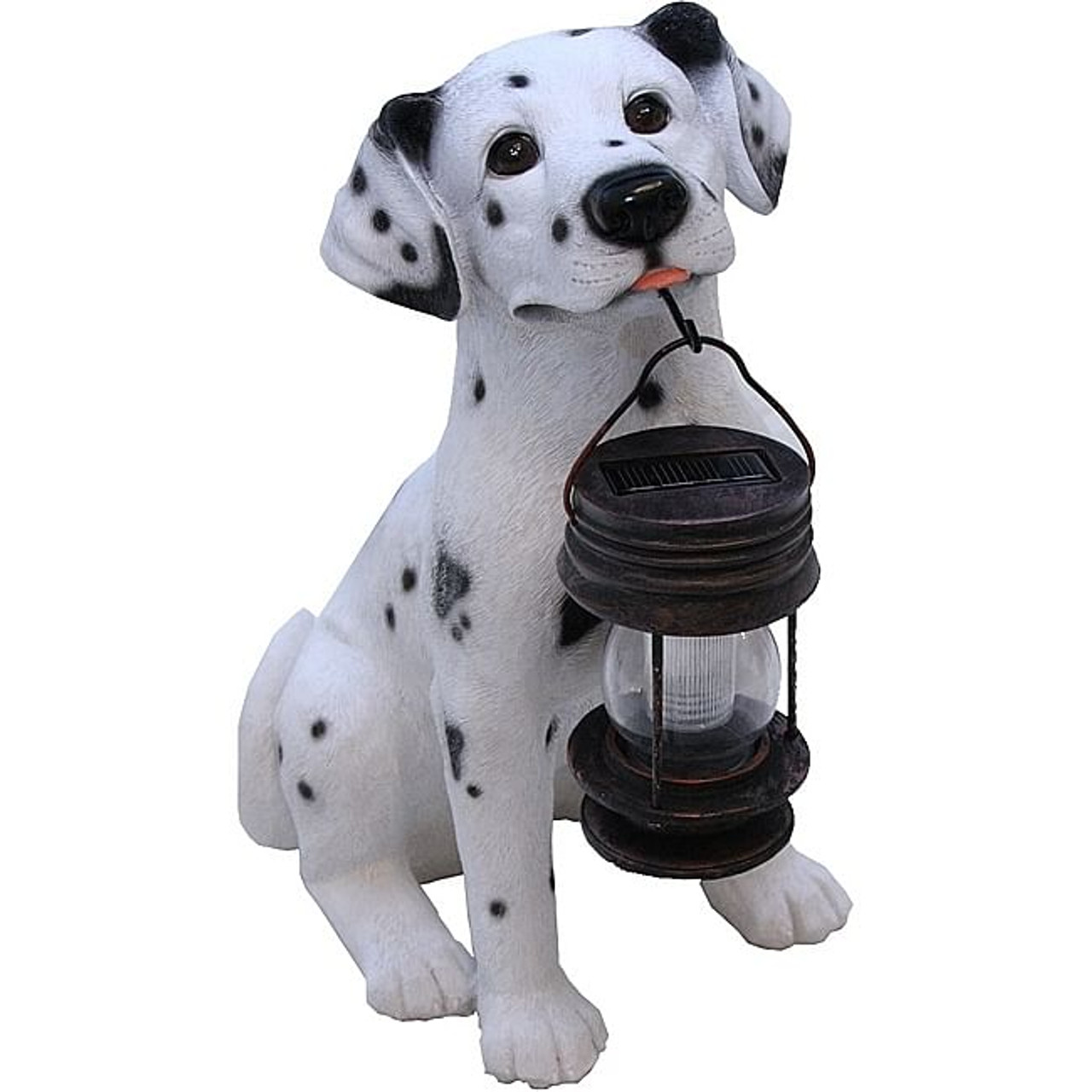 Dalmatian Dog Solar Light Lantern with Super Bright LED