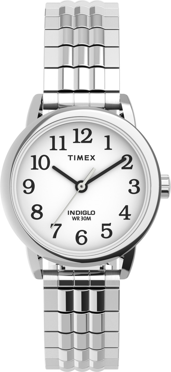 Timex TW2V05800 Women's Silver 25mm Easy Reader Expansion Band Watch