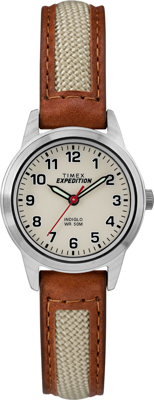 Timex TW4B11900 Unisex Expedition Field Mini Tan Leather Strap Watch