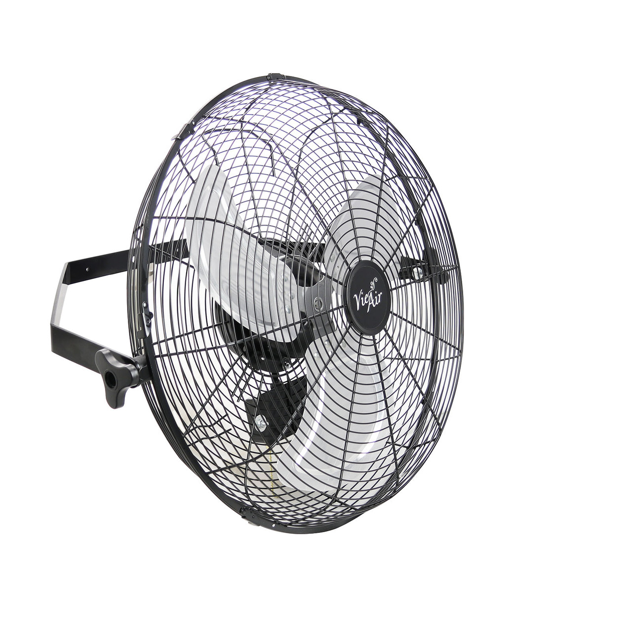 sihed Vie Air Dual Function 18 Inch Wall Mountable Tilting Fan with 3 Speed Motor in Black