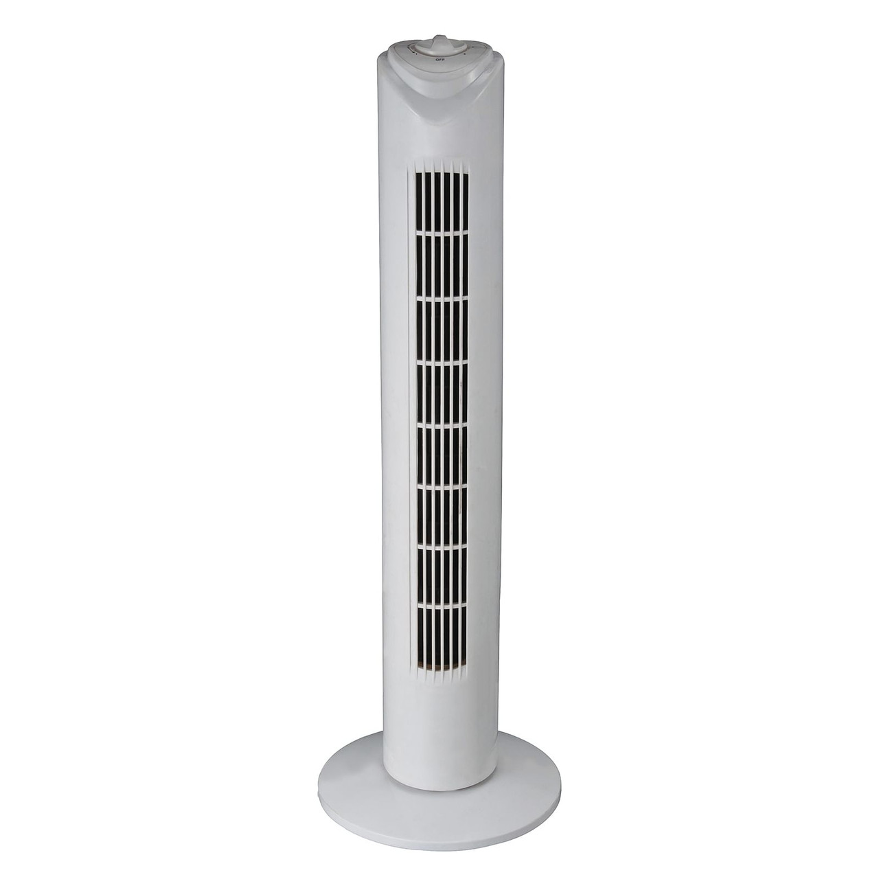 Optimus 32 in. Oscillating Tower Fan in White