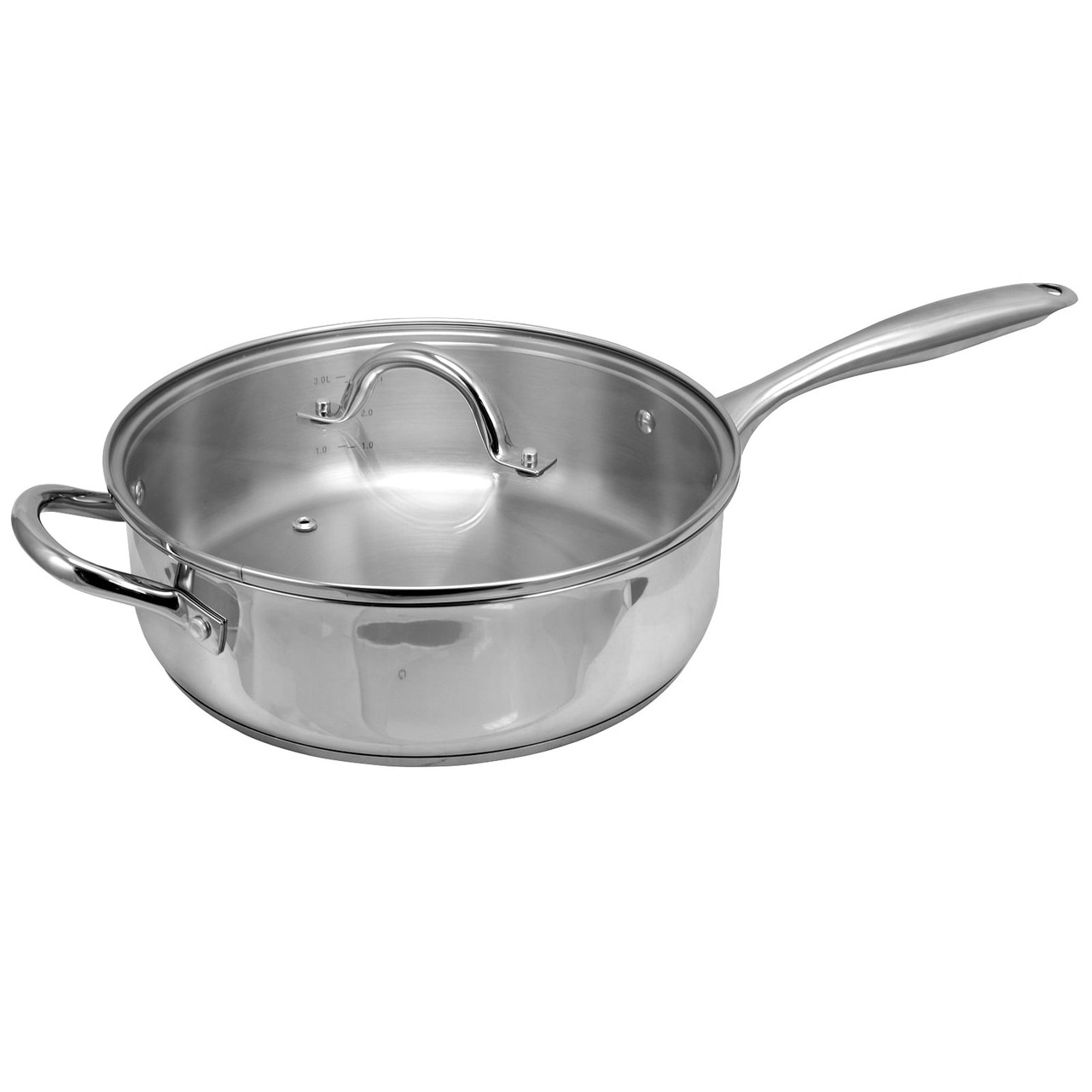 Oster Cuisine Saunders 4.2 Quart Sauté Pan with Lid