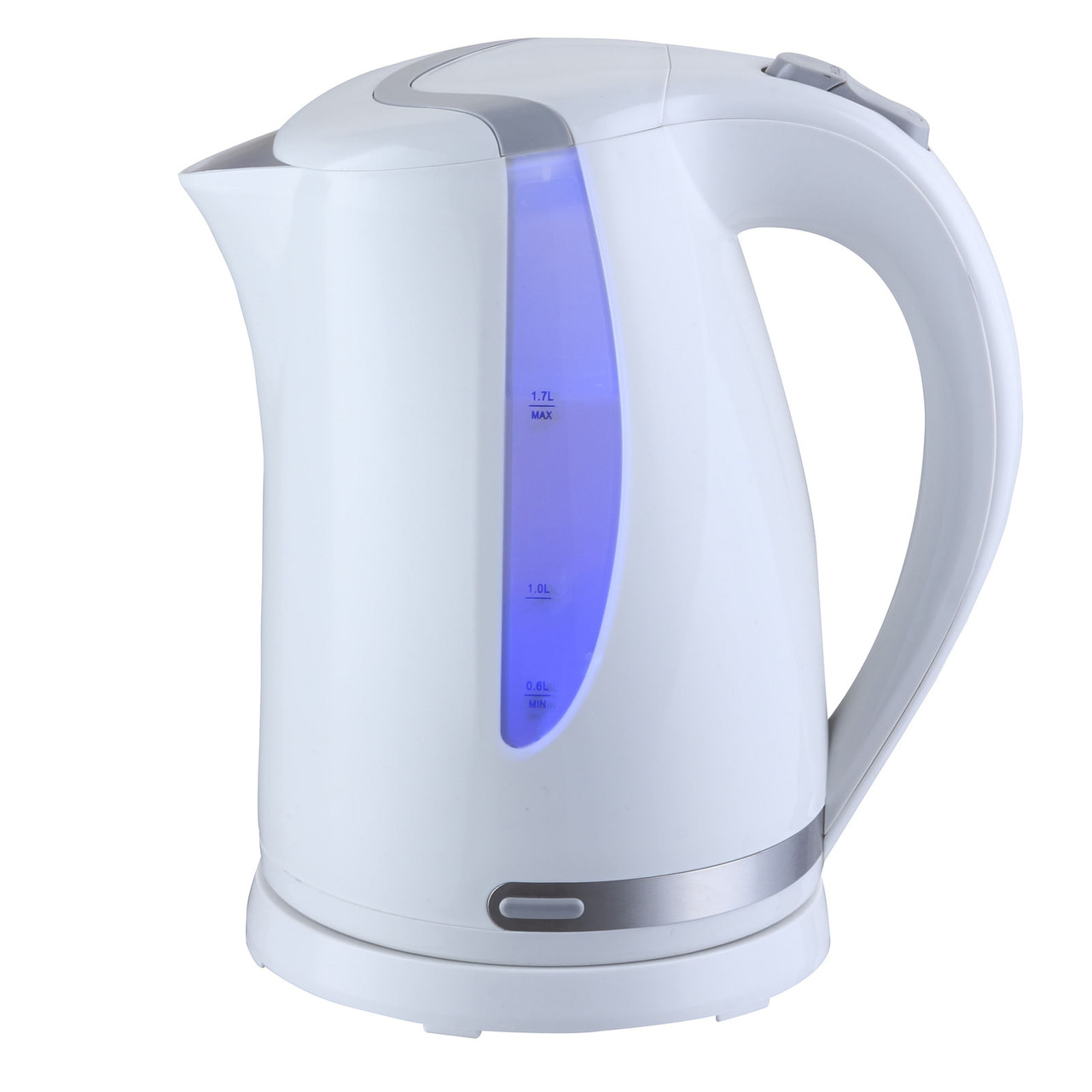 MegaChef 1.8 Liter Half Circle Electric Tea Kettle in White