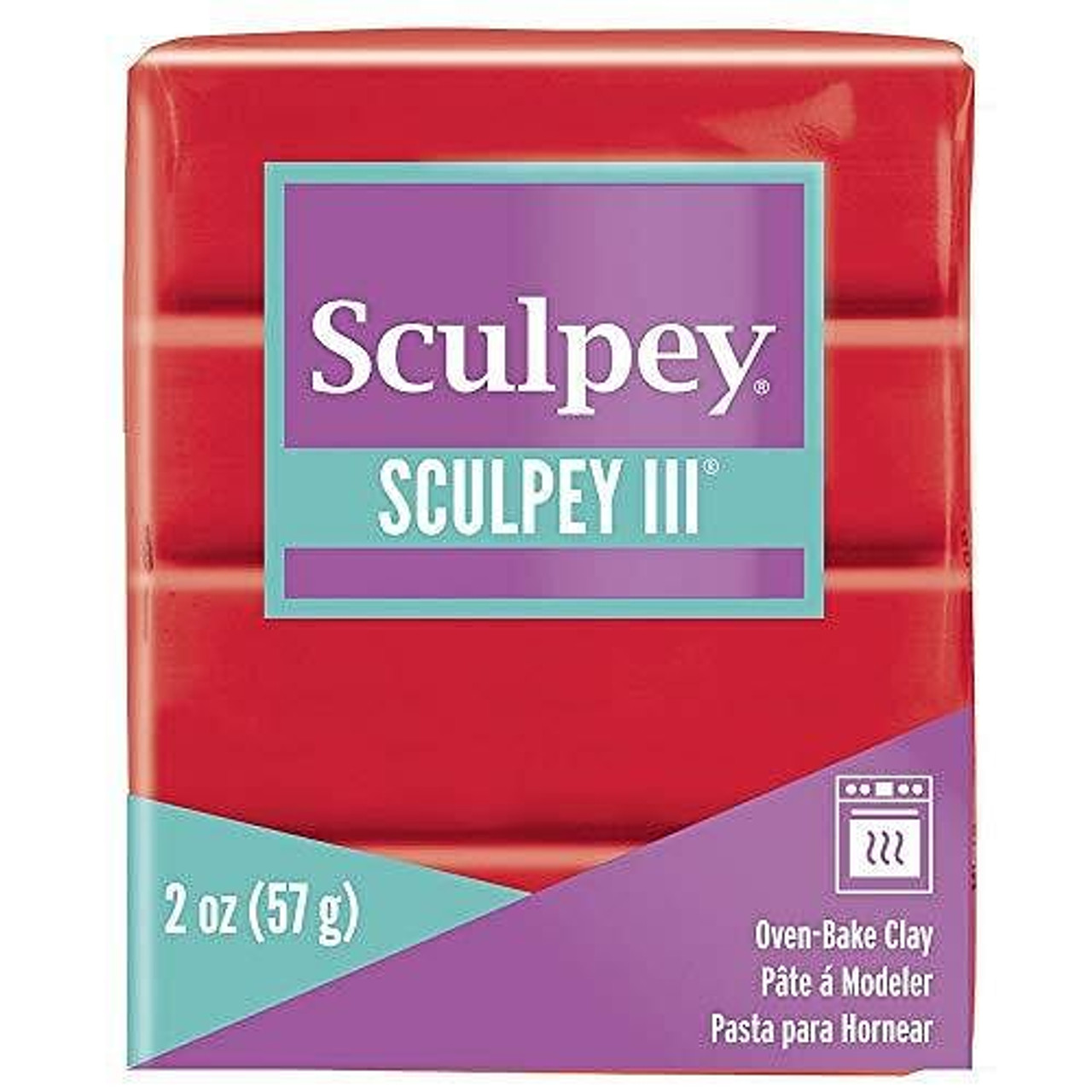 Sculpey III Polymer Clay Red Hot Red